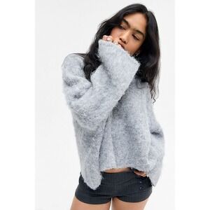 Urban Outfitter BDG Bailey Brushed Pullover Sweater Grey Small New With Tags